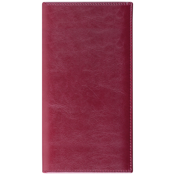 Визитница трехрядная BRAUBERG "Imperial", на 144 визитки, под гладкую кожу, бордовая, 231662 - Визитницы настольные