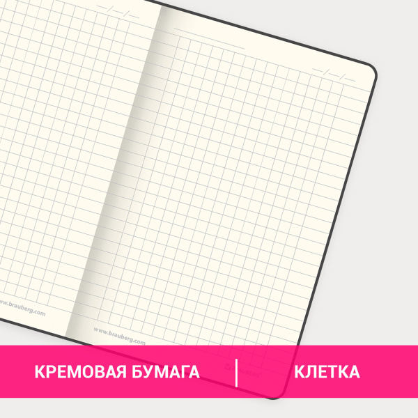 Блокнот МАЛЫЙ ФОРМАТ (100x150 мм) А6, BRAUBERG "Metropolis Ultra", под кожу, 80 л., клетка, красный, 111026 - Бизнес-блокноты и бизнес-тетради