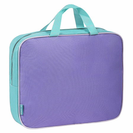 Папка на молнии с ручками STAFF EVERYDAY А4 1 отделение, полиэстер, 80 мм, лавандовый, 271487