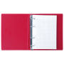Тетрадь на кольцах А5 (180х220 мм), 80 листов, обложка ПВХ, клетка, BRAUBERG, красный, 403911 - Тетради на кольцах и сменные блоки к ним