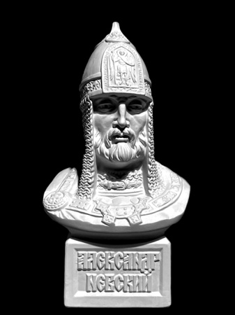 Александр Невский бюст (скульптор А.В. Чирков) 13*10*24 (10-178)