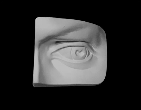 Глаз Давида левый, гипс 19*13*15 (арт.20-213)