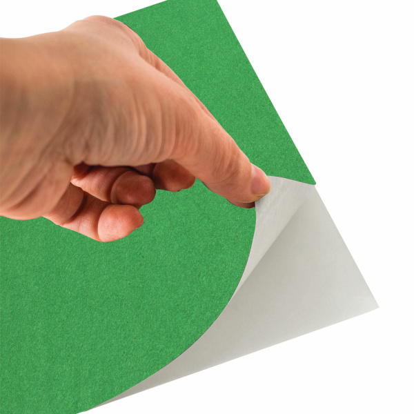 Цветная бумага А4 БАРХАТНАЯ САМОКЛЕЯЩАЯСЯ, 5 листов 5 цветов, 110 г/м2, BRAUBERG, 124727 - Цветная бумага