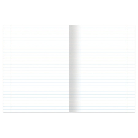 Тетрадь А5 48 л. BRAUBERG скоба, линия, обложка картон, "Magical Colors" (микс в спайке), 404385 - Тетради 40-48 листов