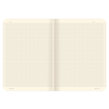 Тетрадь 60 л. в клетку обложка кожзам под лён, сшивка, В5 (179х250мм), СИНИЙ, BRAUBERG PASTEL, 403875 - Тетради более 60 листов