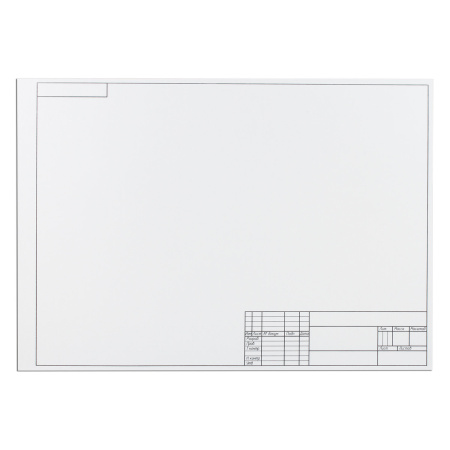 Папка для черчения БОЛЬШАЯ А3, 297х420 мм, 10 л., 160 г/м2, рамка с горизонтальным штампом, ПИФАГОР, 129228 - Альбомы и папки для черчения