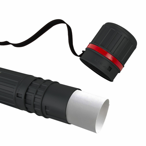 Тубус для чертежей телескопический, длина 64-100 см, формат А0, диаметр 8,5 см, с ремнем, черный, BRAUBERG, 271256 - Тубусы для чертежей