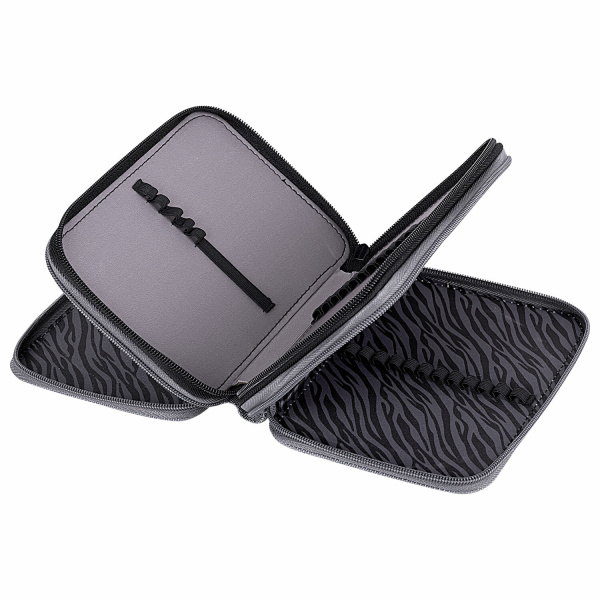 Пенал BRAUBERG, 3 отделения, полиэстер, 21х14 см, "Tiger", 271551 - Пеналы каркасные