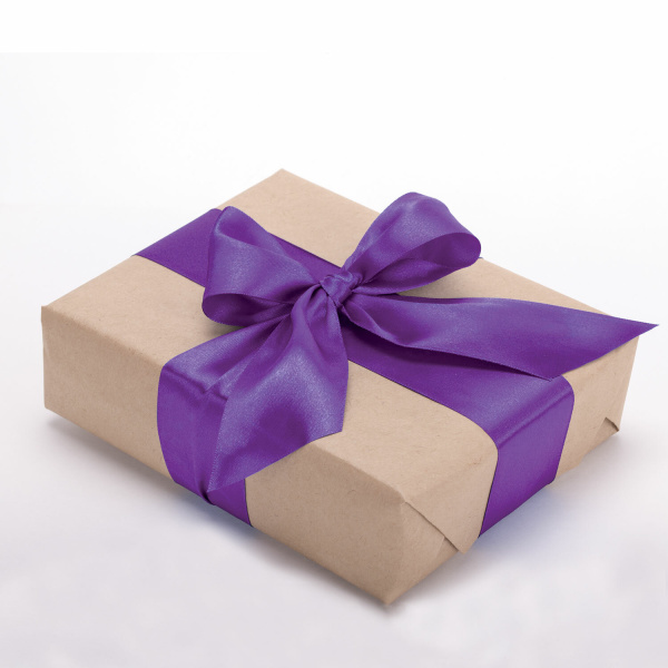 Лента атласная ширина 38 мм, длина 23 м, фиолетовая, BRAUBERG, 591518 - Ленты для декора, рукоделия и упаковки подарков