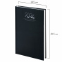 Ежедневник датированный 2024 145х215 мм, А5, STAFF, ламинированная обложка, Black, 115146 - Ежедневники с твердой обложкой