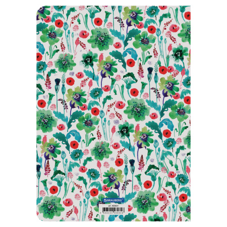 Тетрадь-скетчбук 60 л. обложка SoftTouch, бежевая бумага 70 г/м2, сшивка, В5 (179х250 мм), ЯГОДЫ, BRAUBERG, 403831 - Тетради более 60 листов