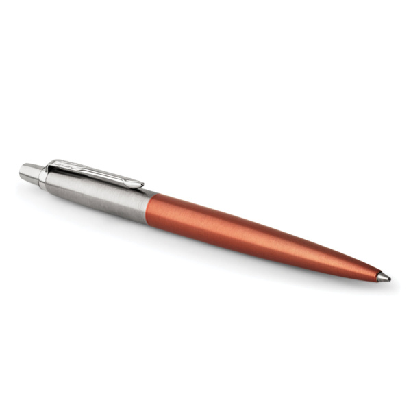 Ручка шариковая PARKER "Jotter Core Chelsea Orange CT", корпус оранжевый, детали хром, синяя, 1953189 - Ручки шариковые подарочные