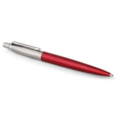 Ручка шариковая PARKER "Jotter Core Kensington Red CT", корпус красный, детали хром, синяя, 1953187 - Ручки шариковые подарочные