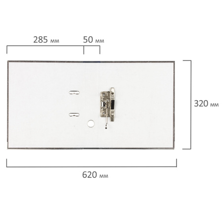 Папка-регистратор ОФИСМАГ, фактура стандарт, с мраморным покрытием, 50 мм, черный корешок, 222096 - Папки-регистраторы с арочным механизмом