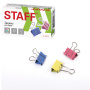 Зажимы для бумаг STAFF "Profit", КОМПЛЕКТ 12 шт., 25 мм, на 100 листов, цветные, картонная коробка, 225157 - Зажимы для бумаг