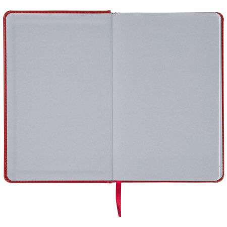 Ежедневник недатированный А5 138х213 мм BRAUBERG "Rainbow" под кожу, 136 л., красный, 111667 - Ежедневники с покрытием "под кожу и ткань"