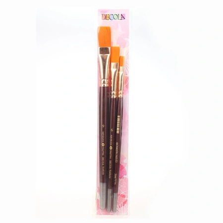 Набор кистей Синтетика Decola №1, 3 шт