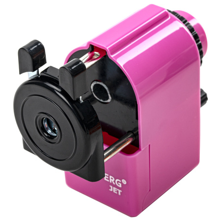 Точилка механическая BRAUBERG "JET", металлический механизм, корпус розовый, 229568 - Точилки механические