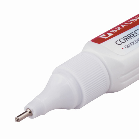 Ручка-корректор BRAUBERG, 9 мл, металлический наконечник, 221675 - Корректирующие ручки