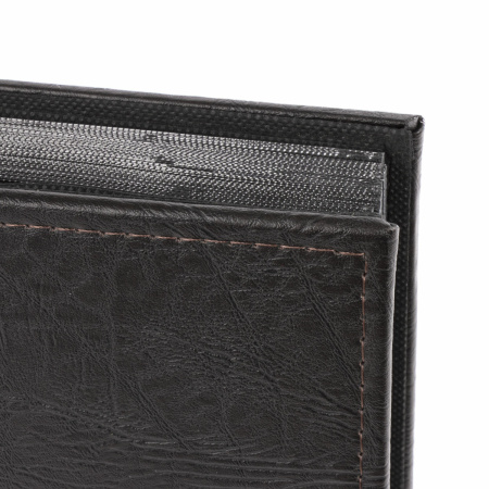 Фотоальбом BRAUBERG на 200 фото 10х15 см, под фактурную кожу, индивидуальный бокс, тёмно-коричневый, 391116 - Фотоальбомы