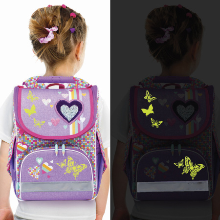 Наклейки флуоресцентные "Бабочки", светятся в темноте, 18 штук, ассорти, 14х21 см, ЮНЛАНДИЯ, 662693 - Наклейки