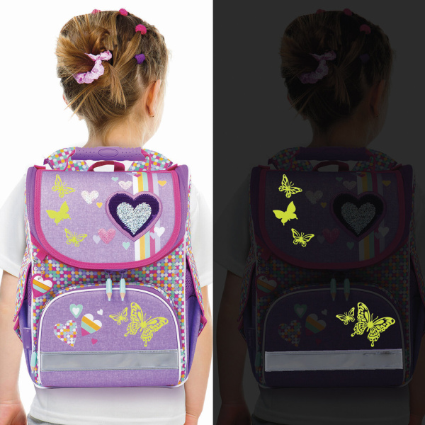 Наклейки флуоресцентные "Бабочки", светятся в темноте, 18 штук, ассорти, 14х21 см, ЮНЛАНДИЯ, 662693 - Наклейки