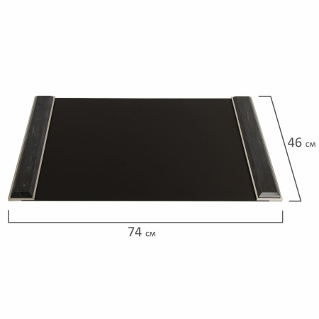 Набор настольный GALANT из мрамора, 8 предметов, черный мрамор/серебристые металлические детали, 231192 - Настольные наборы и аксессуары из мрамора