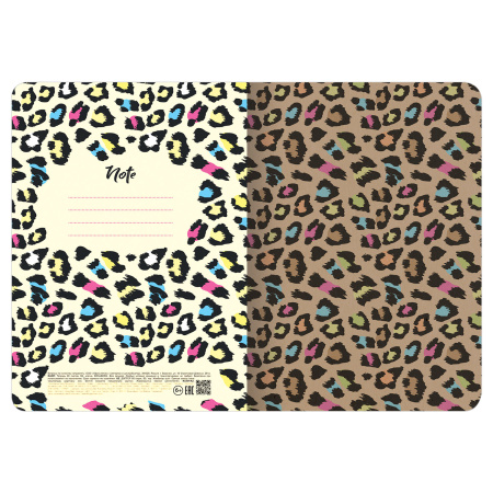 Тетрадь 60 л. в клетку обложка КРАФТ, бежевая бумага 70 г/м2, сшивка, В5 (179х250 мм), СЛОГАН, BRAUBERG, 403810 - Тетради более 60 листов