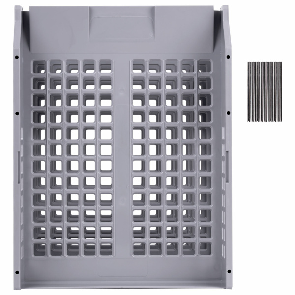 Лотки горизонтальные для бумаг, КОМПЛЕКТ 3 шт., 334х255х271 мм, серый, BRAUBERG GRAND OFFICE, 238110, ЛТ111 - Лотки горизонтальные (поддоны)