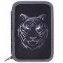 Пенал BRAUBERG, 3 отделения, полиэстер, 21х14 см, "Tiger", 271551 - Пеналы каркасные