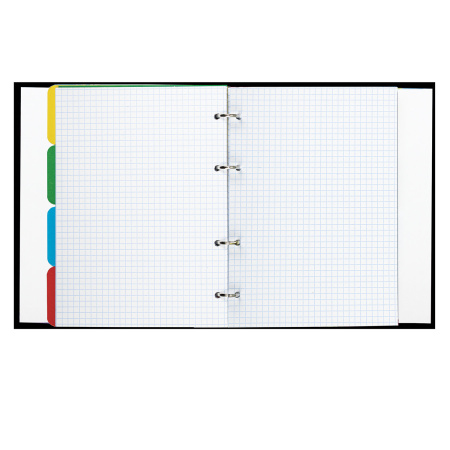 Тетрадь на кольцах А5 (175х215 мм), 120 листов, твердый картон, клетка, с разделителями, BRAUBERG, Credo, 404088 - Тетради на кольцах и сменные блоки к ним