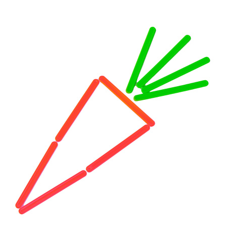 Счетные палочки неоновые 50 штук в пластиковом пенале, ассорти, ЮНЛАНДИЯ, 106284 - Счетные палочки и счеты