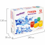 Гуашь ЮНЛАНДИЯ "ШКОЛЬНАЯ", 12 цветов по 17,5 мл, 192384 - Краски для детского творчества