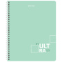 Тетрадь А5 120 л. BRAUBERG, гребень, клетка, "Unique Tone" (4 вида в спайке), 404445 - Тетради более 60 листов