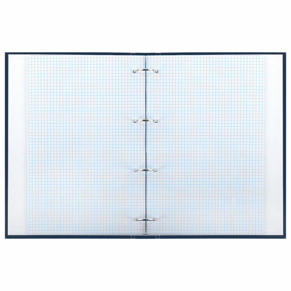 Тетрадь на кольцах БОЛЬШАЯ А4 (210х305 мм), 100 листов, твердый картон, клетка, BRAUBERG, Shade, 404102 - Тетради на кольцах и сменные блоки к ним