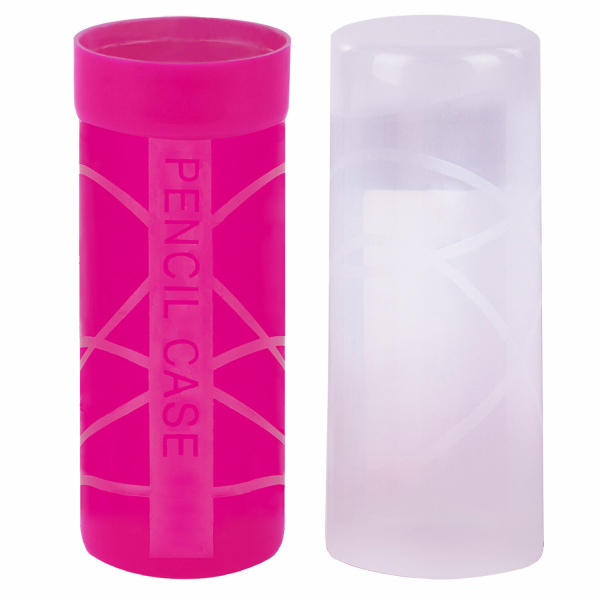 Пенал-тубус ПИФАГОР пластиковый, ассорти, 5 цветов, 19,5х4,5 см, 271582 - Пеналы каркасные