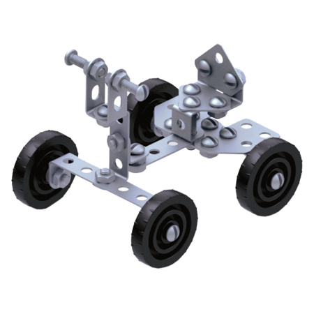 Конструктор металлический ЮНЛАНДИЯ "Для уроков труда №1", развивающий, 206 элементов, 104679 - Конструкторы