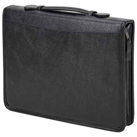 Папка из кожзаменителя на молнии с ручкой, 8-013 - Папки из кожи