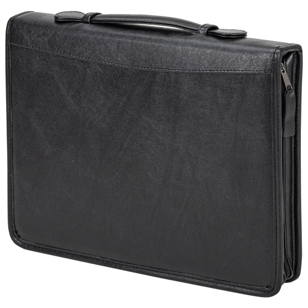 Папка из кожзаменителя на молнии с ручкой, 8-013 - Папки из кожи
