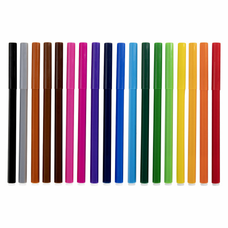 Фломастеры 18 ЦВЕТОВ CENTROPEN "Пингвины", смываемые, вентилируемый колпачок, 7790/18ET, 7 7790 1886 - Фломастеры классические