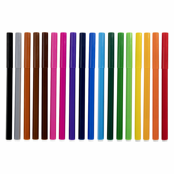 Фломастеры 18 ЦВЕТОВ CENTROPEN "Пингвины", смываемые, вентилируемый колпачок, 7790/18ET, 7 7790 1886 - Фломастеры классические