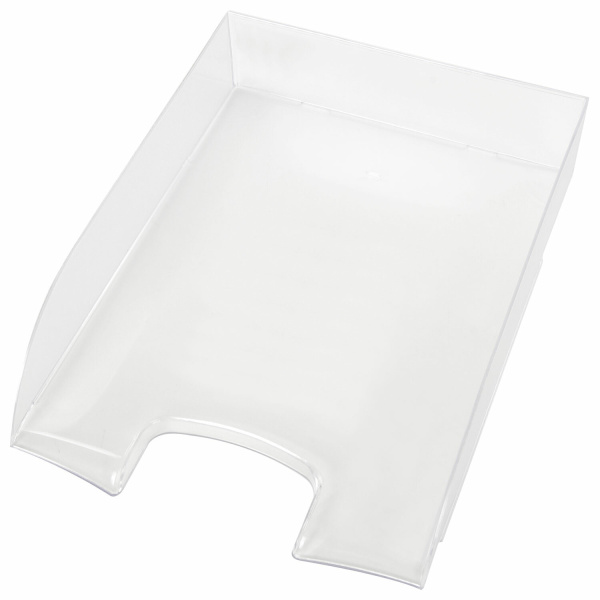 Лоток горизонтальный для бумаг BRAUBERG "Office style", 320х245х65 мм, прозрачный, 237288 - Лотки горизонтальные (поддоны)