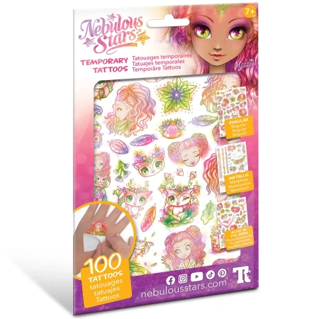 Серия Petulia: Набор для творчества - временные татуировки для девочки (3 листа) - Татуировки