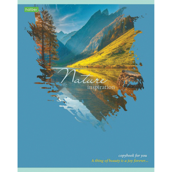 Тетрадь А5 80л. HATBER-ECO скоба, клетка, обложка картон, Nature, 1 шт, 80Т5C1 - Тетради более 60 листов