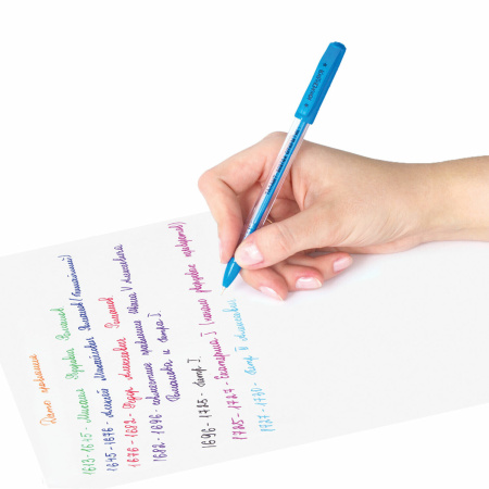 Ручки шариковые масляные ЮНЛАНДИЯ, НАБОР 8 шт., АССОРТИ, "STAR", узел 0,7 мм, линия письма 0,35 мм, 143011 - Ручки шариковые неавтоматические