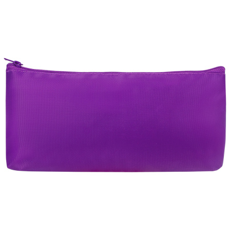 Пенал-косметичка ПИФАГОР на молнии, текстиль, фиолетовый, 19х4х9 см, 229003 - Пеналы мягкие