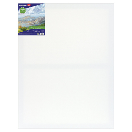 Холст на подрамнике BRAUBERG ART CLASSIC, 60х80 см, 420 г/м2, 45% хлопок 55% лен, среднее зерно, 191660 - Холсты