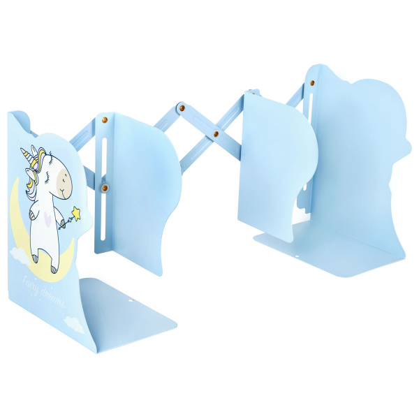 Подставка-держатель для книг и учебников фигурная BRAUBERG KIDS "Unicorn" раздвижная, металлическая, 238069 - Подставки для книг