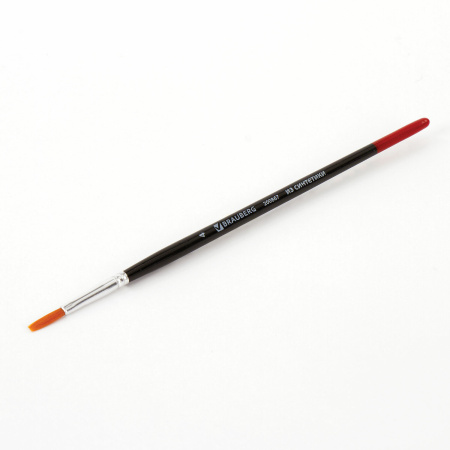 Кисть BRAUBERG синтетика, плоская, №4, 200867 - Кисти для рисования