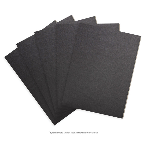 Пенокартон матовый, 50х70 см, толщина 5 мм, черный, КОМПЛЕКТ 5 листов, BRAUBERG, 112472 - Пенокартон